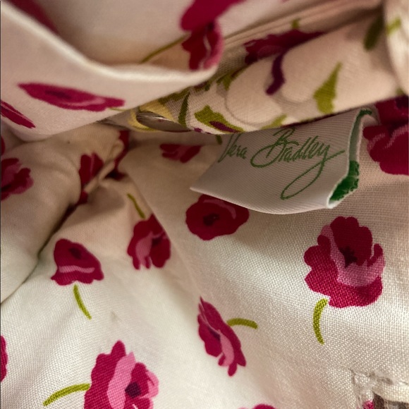 🎉HP🎉 Vera Bradley Knot Just A Clutch Make Me Blush Floral Pink & Green Purse - Picture 8 of 10